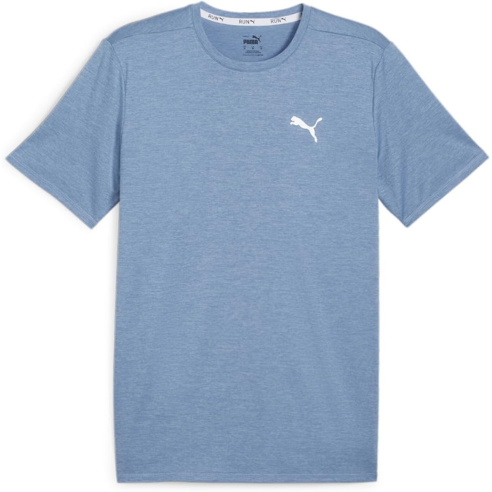image:imagePUMA Mens Run Favorite Velocity Crew Neck Short Sleeve Athletic Running Casual Tops BreathableZen Blueheather