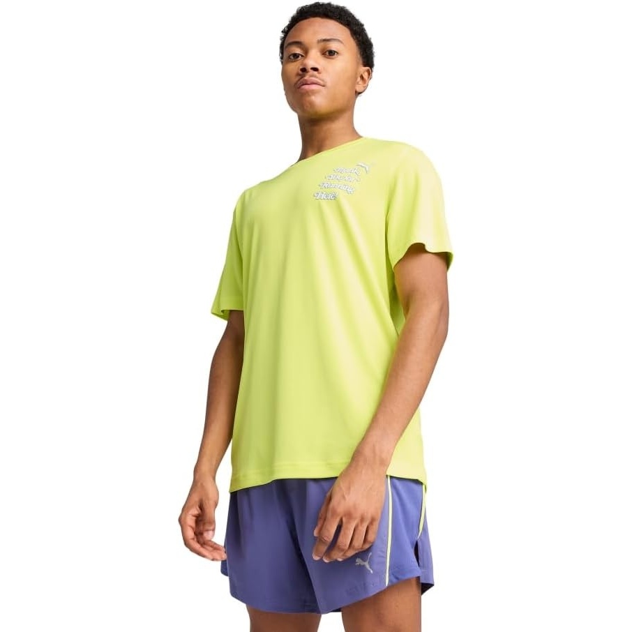 image:imagePUMA Mens Running Graphic TShirtLemon Sherbert Ss25