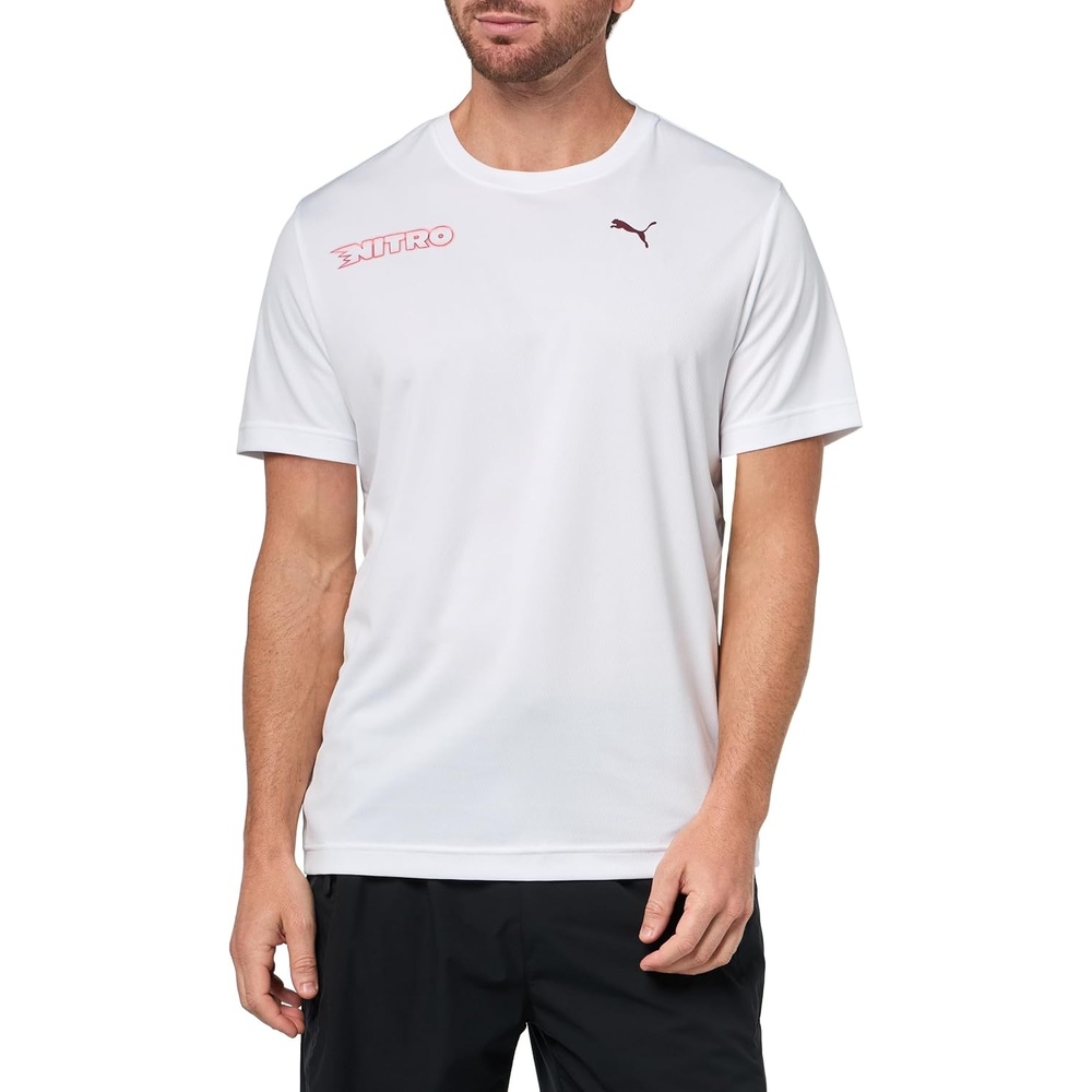 image:imagePUMA Mens Running Graphic TShirtWhite Nitro Ah25