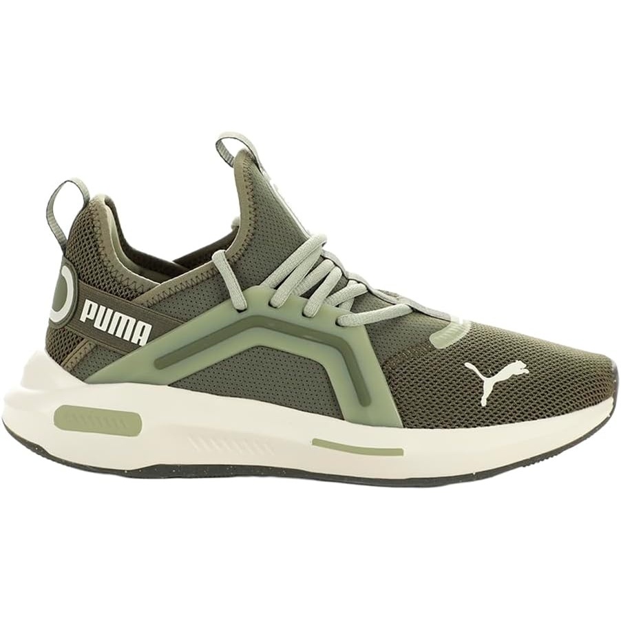 image:imagePUMA Mens Softride Enzo 5 Running Sneakers Shoes  WhiteLoden GreenLux ArmyVapor Gray