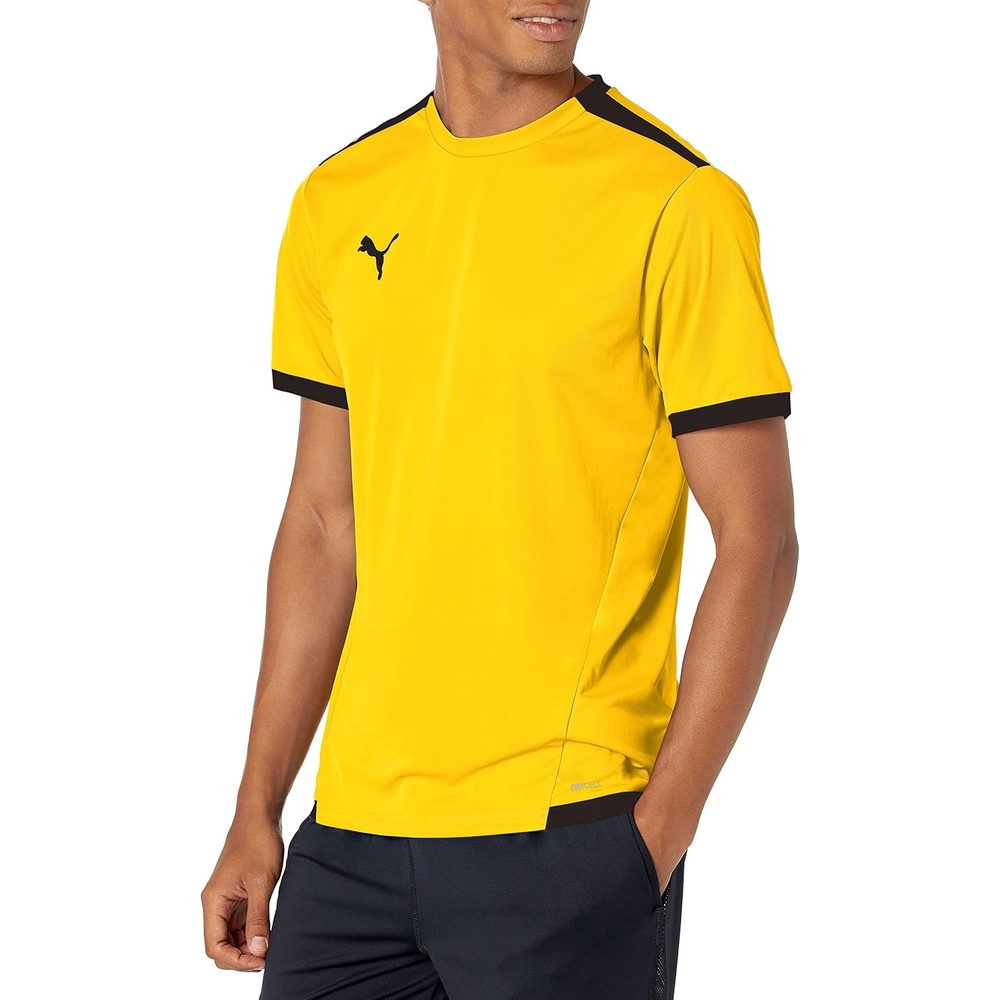 image:imagePUMA Mens Teamliga Crew Neck Short Sleeve Jersey Casual BlueCyber YellowBlack