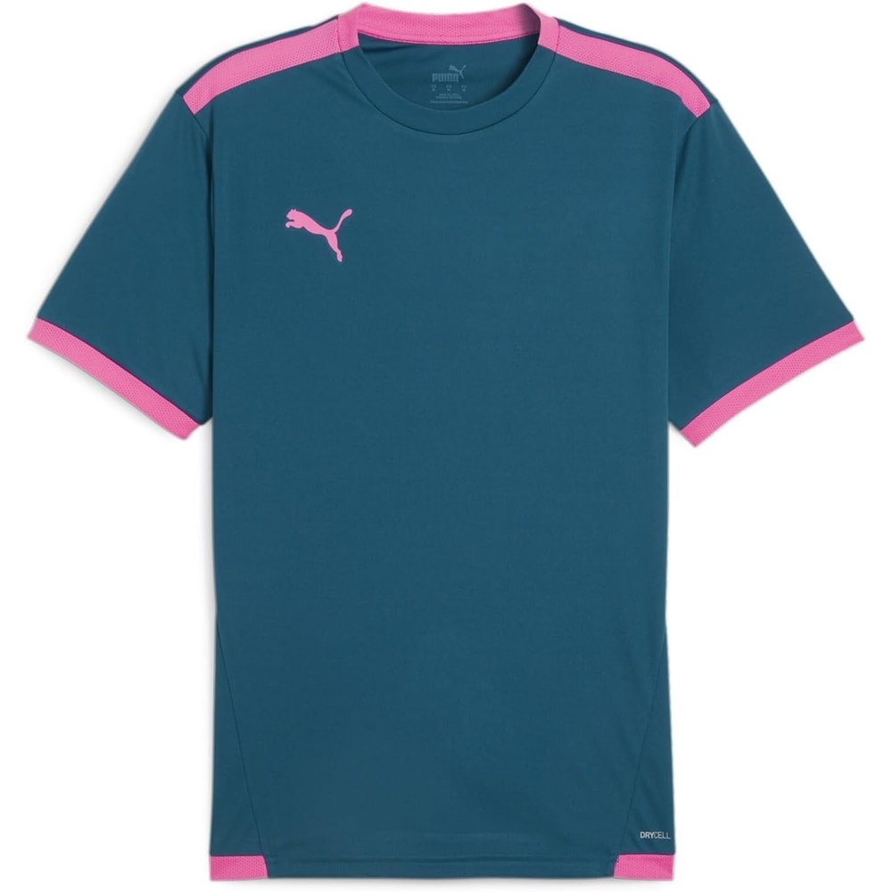 image:imagePUMA Mens Teamliga Crew Neck Short Sleeve Jersey Casual BlueOcean Tropic