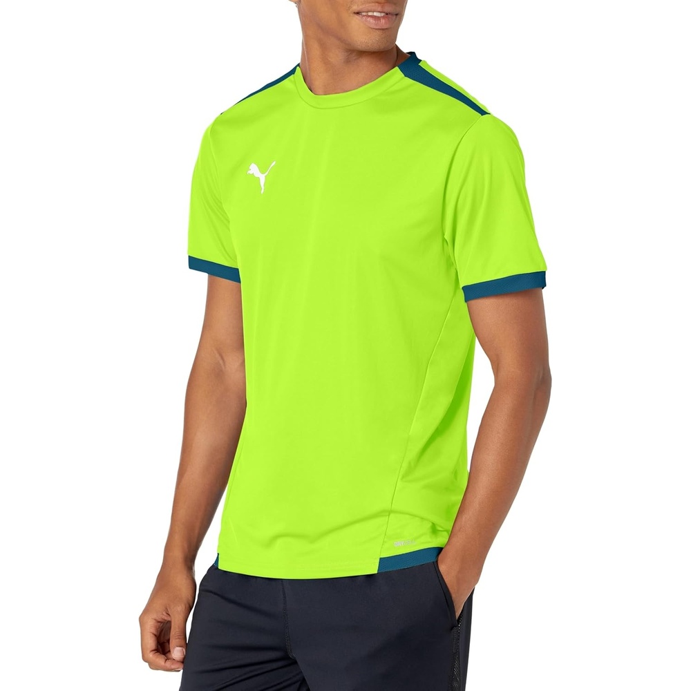 image:imagePUMA Mens Teamliga Crew Neck Short Sleeve Jersey Casual BluePro Green Ah23