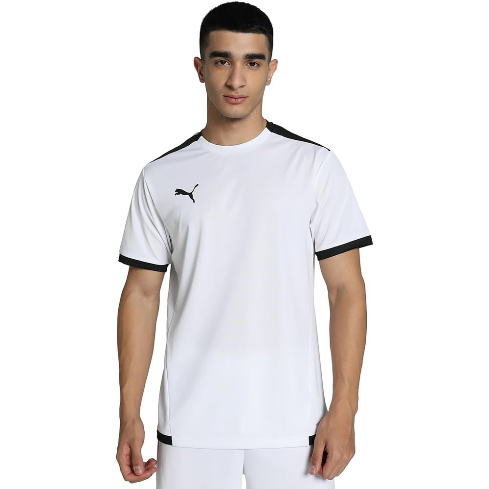 image:imagePUMA Mens Teamliga Crew Neck Short Sleeve Jersey Casual BluePuma White Puma Black