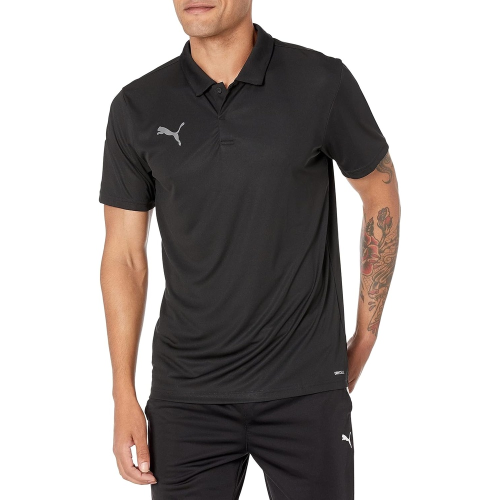 image:imagePUMA Mens Teamliga Sideline Shirt Casual Casual  BlueBlackWhite