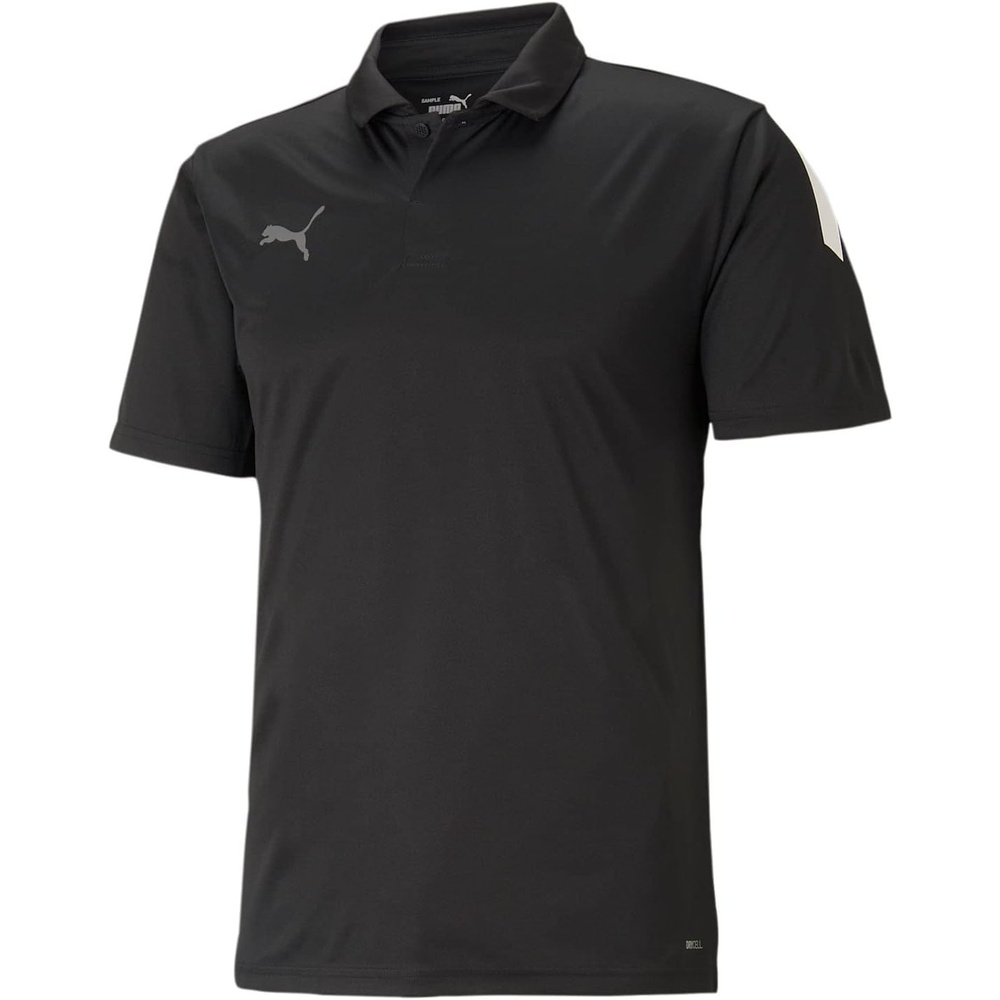 image:imagePUMA Mens Teamliga Sideline Shirt Casual Casual  BluePuma Blackpuma Whit