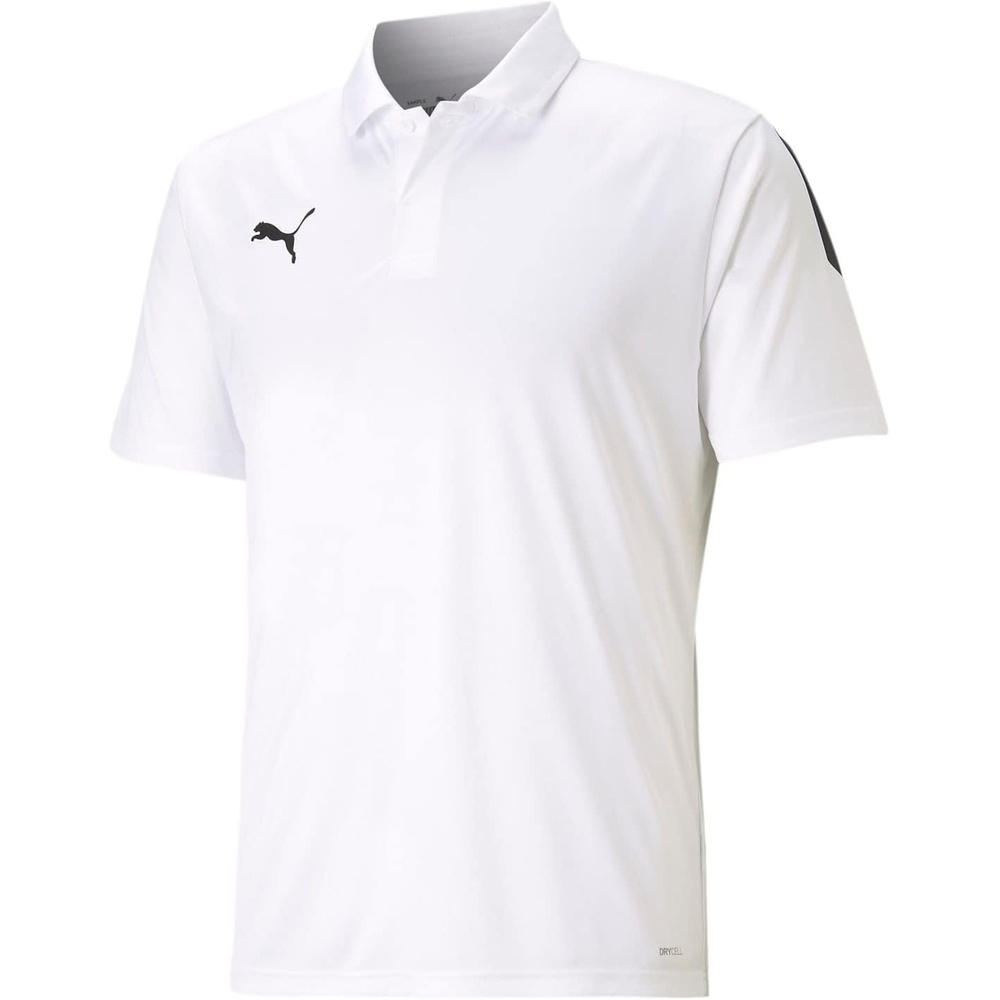 image:imagePUMA Mens Teamliga Sideline Shirt Casual Casual BluePuma Whitepuma Black