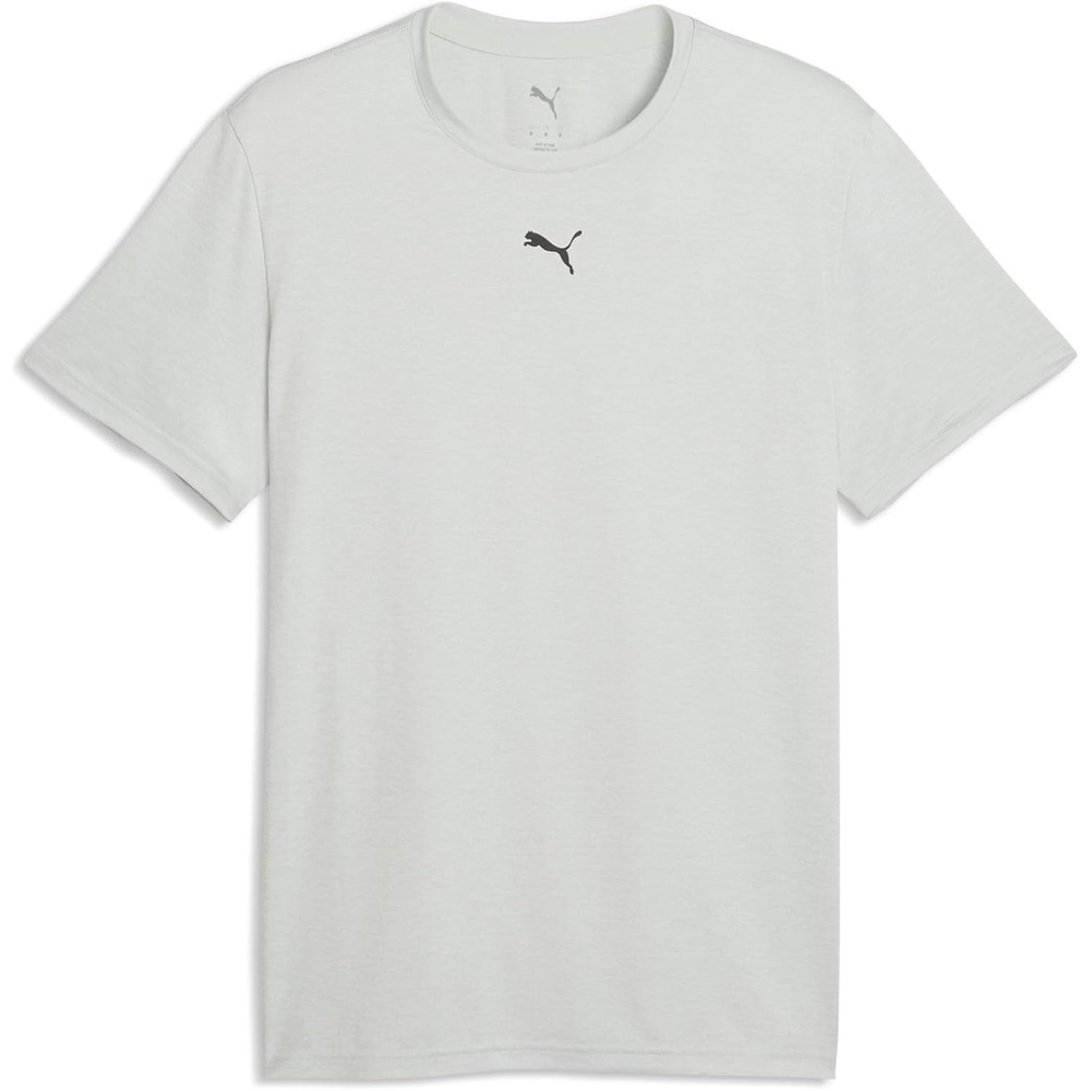 image:imagePUMA Mens Train All Day Essentials Heather Cat Crew Neck Short Sleeve Cf Casual Tops CasualCrme De Mint Heather