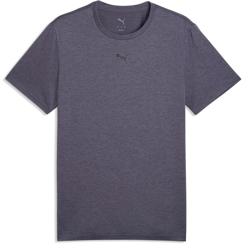 image:imagePUMA Mens Train All Day Essentials Heather Cat Crew Neck Short Sleeve Cf Casual Tops CasualInky Depths Heather
