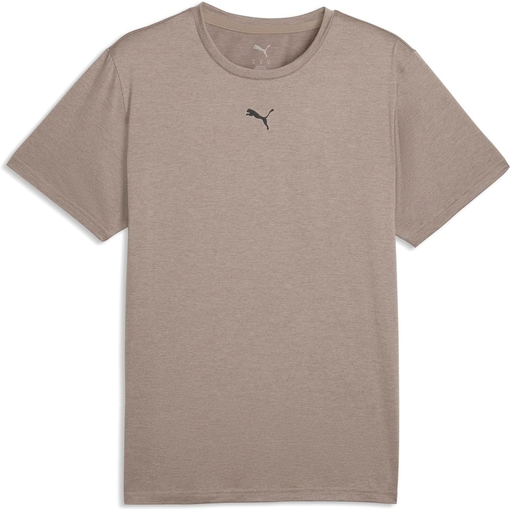 image:imagePUMA Mens Train All Day Essentials Heather Cat Crew Neck Short Sleeve Cf Casual Tops CasualMouse Gray Heather