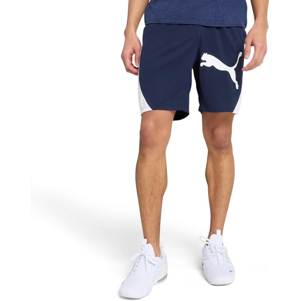 image:imagePUMA Mens Train All Day Tech 8 Inch Knit Athletic Shorts Casual Bottoms Casual BlueBlue
