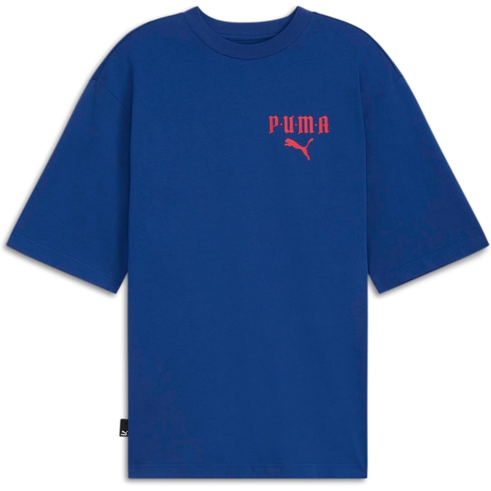 image:imagePUMA Mens Village Wear Graphic Crew Neck Short Sleeve Casual Tops CasualClyde Royal Aw24