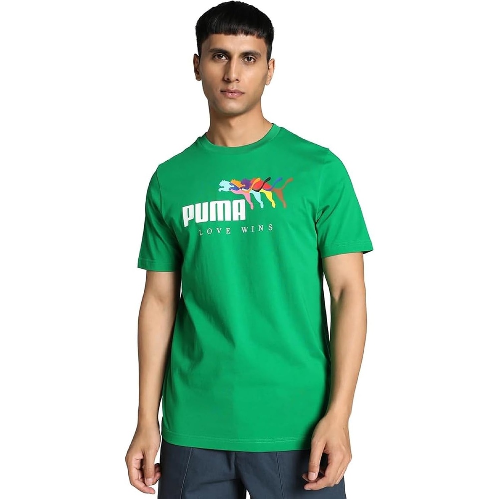 image:imagePUMA Mens Village Wear Graphic Crew Neck Short Sleeve Casual Tops CasualMeadowss24 Love