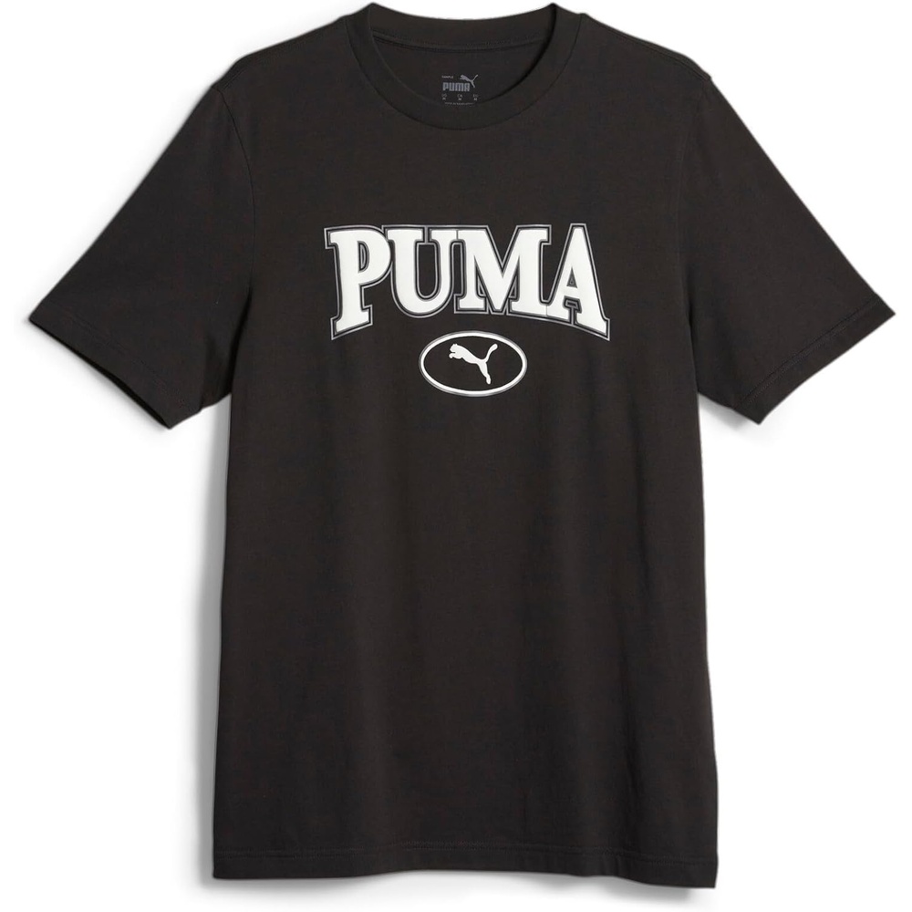 image:imagePUMA Mens Village Wear Graphic Crew Neck Short Sleeve Casual Tops CasualPuma Black Ah23 Squad