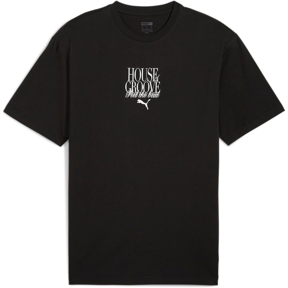 image:imagePUMA Mens Village Wear Graphic Crew Neck Short Sleeve Casual Tops CasualPuma Black Aw24
