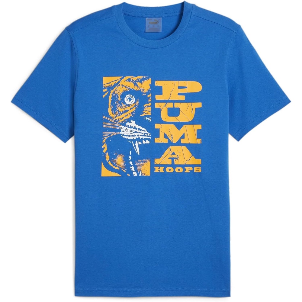 image:imagePUMA Mens Village Wear Graphic Crew Neck Short Sleeve Casual Tops CasualRacing Blue