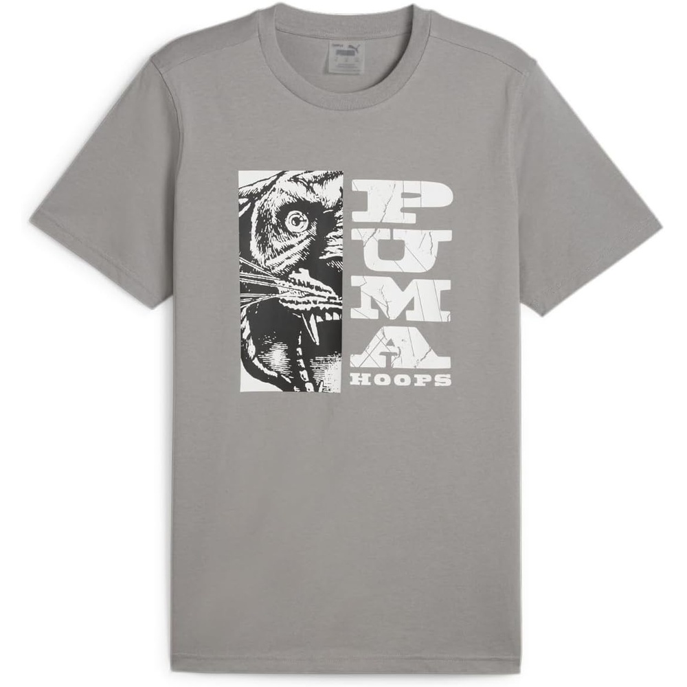 image:imagePUMA Mens Village Wear Graphic Crew Neck Short Sleeve Casual Tops CasualStormy Slate