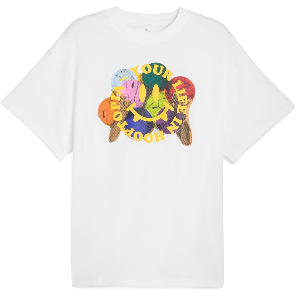 image:imagePUMA Mens Village Wear Graphic Crew Neck Short Sleeve Casual Tops CasualWhite Hooptopia Life Ah25