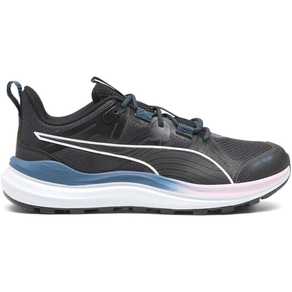 image:imagePUMA Womens Reflect Lite Trail Running Sneakers Shoes BlackBlacksilver Mistocean Tropic