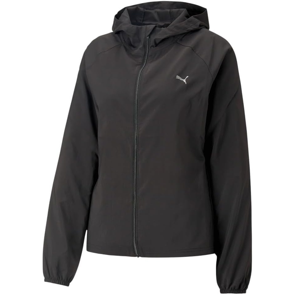 image:imagePUMA Womens Run Favorite Hooded Woven Jacket Running Athletic Outerwear  BlackPuma Black