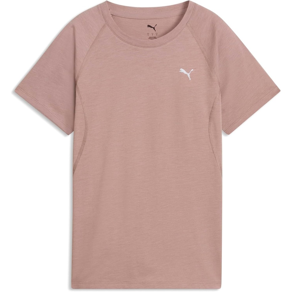 image:imagePUMA Womens Run Favorites Velocity Crew Neck Short Sleeve Athletic Running Casual Tops  GreenSandstone