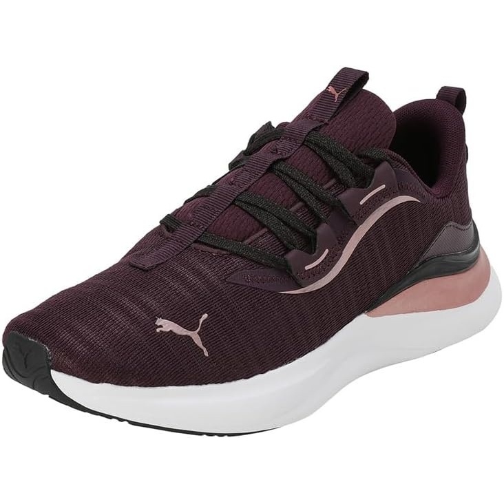image:imagePUMA Womens Softride Harmony Lace Up Sneakers Shoes Casual Black24 FallWinter Colors Midnight PlumRose GoldPuma Black 10