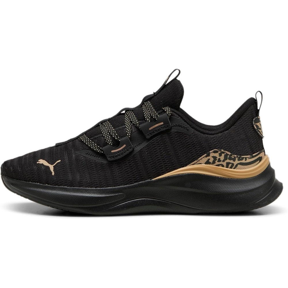image:imagePUMA Womens Softride Harmony Lace Up Sneakers Shoes Casual BlackBlackprairie Tan