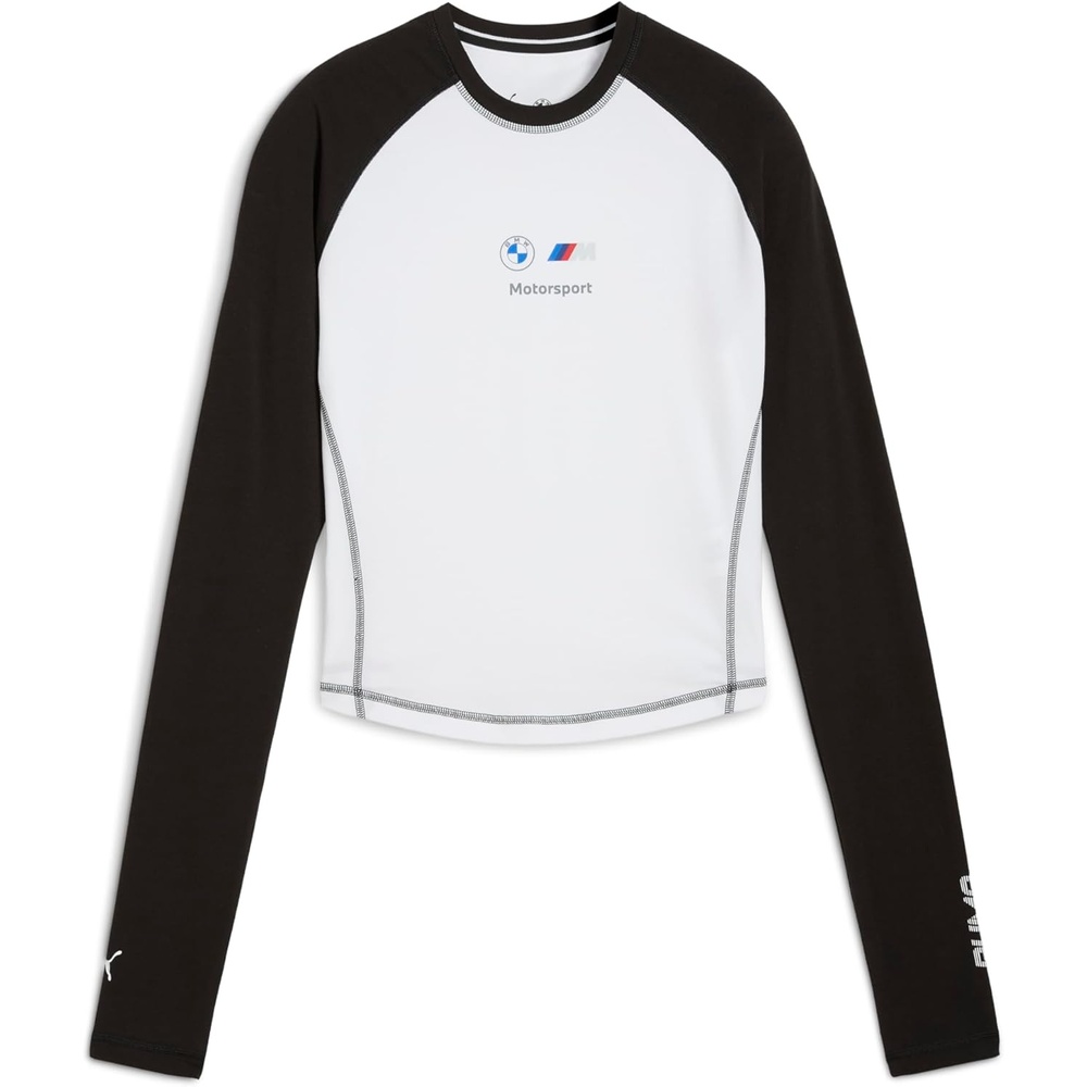 image:imagePUMA Womens Standard BMW M Motorsport Babydoll Long Sleeve TShirt White AH25