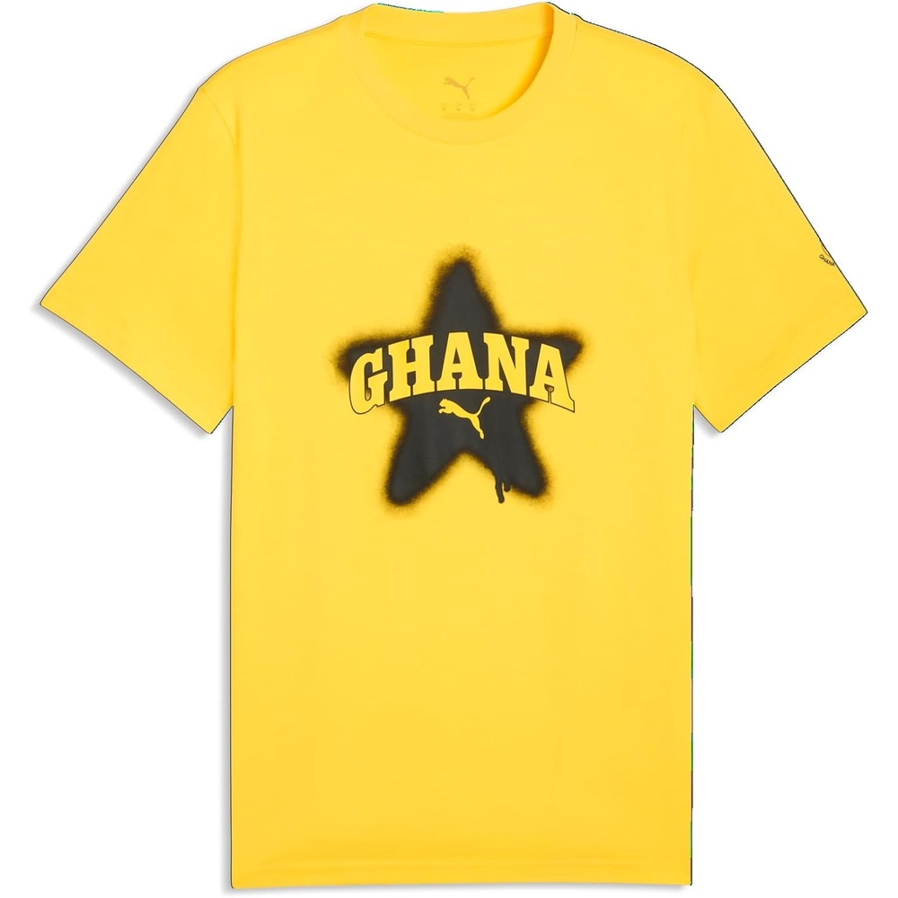 image:imagePuma Mens Ghana FA TShirtPel Yellowpuma Black