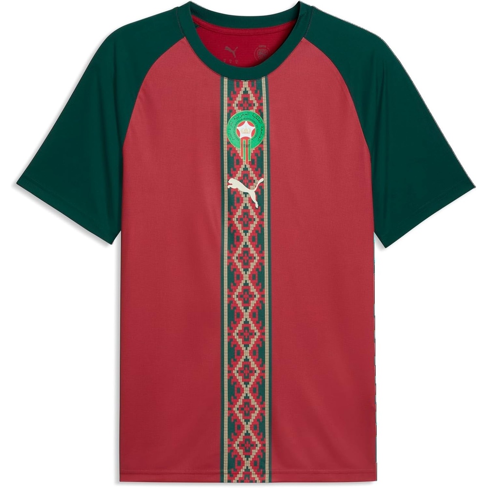 image:imagePuma Mens Morocco FA Warm Up JerseyDark Crimsondark Myrtle