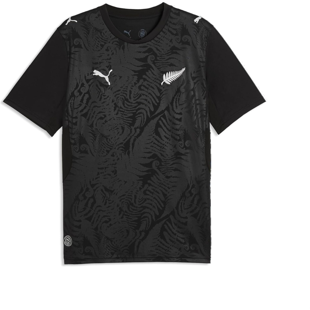 image:imagePuma Mens New Zealand Home Jersey ReplicaPuma Blackpuma Silver