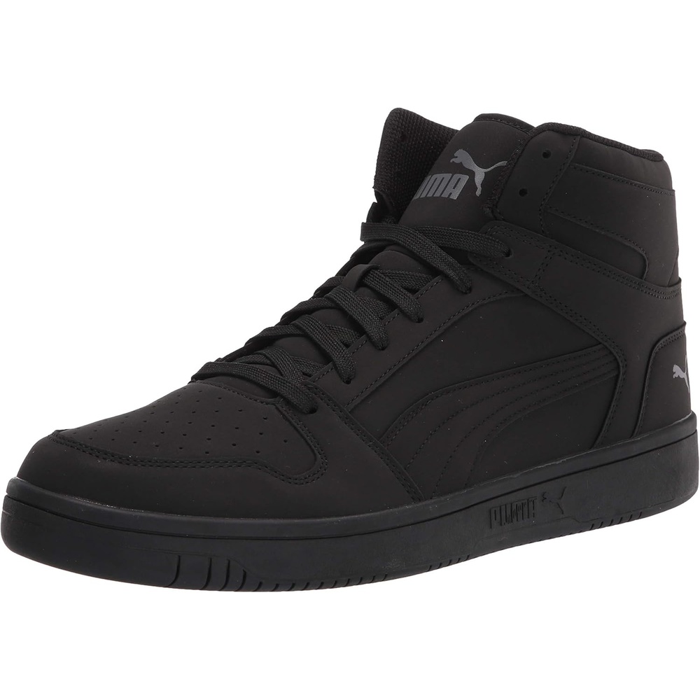 image:imagePuma Mens Puma Rebound Layup NubuckNubuck Puma Blackpuma Blackcastlerock