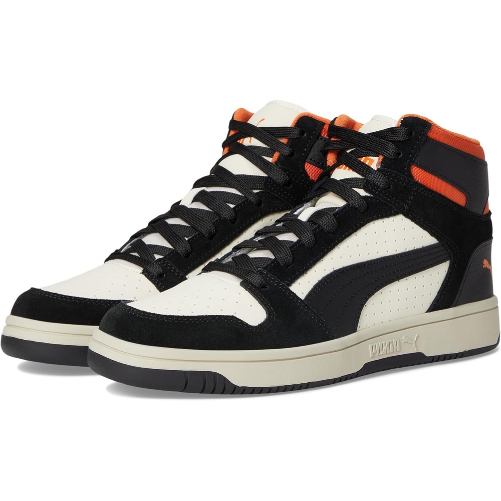 image:imagePuma Mens Rebound Layup Mid ShoesAlpine SnowPuma BlackMaple Syrup