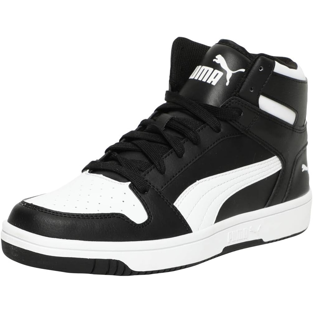 image:imagePuma Mens Rebound Layup Mid ShoesBlack Puma Blackpuma White 01