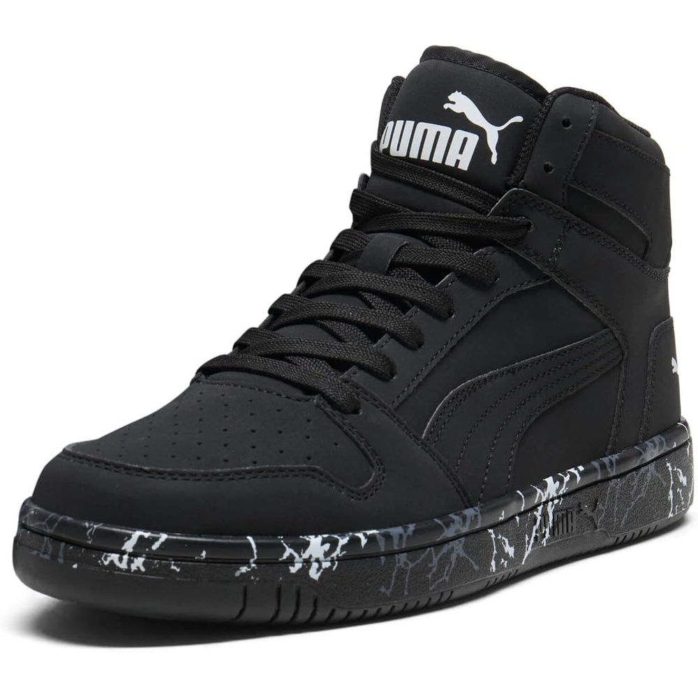 image:imagePuma Mens Rebound Layup Sneaker Black Black White 105