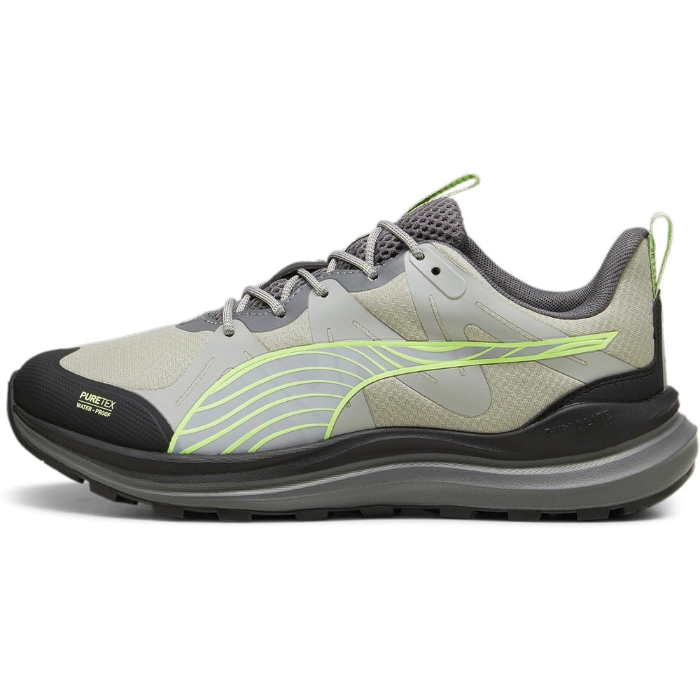 image:imagePuma Mens Reflect Lite TrailSneakerPtxsmokey Graypuma Blackfizzy Apple