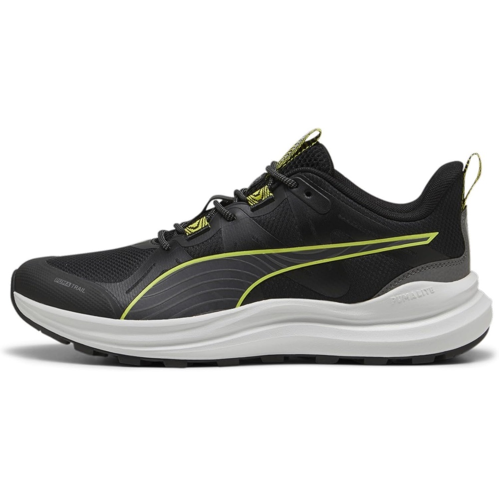 image:imagePuma Mens Reflect Lite TrailSneakerPuma Blackcool Dark Graylime Pow