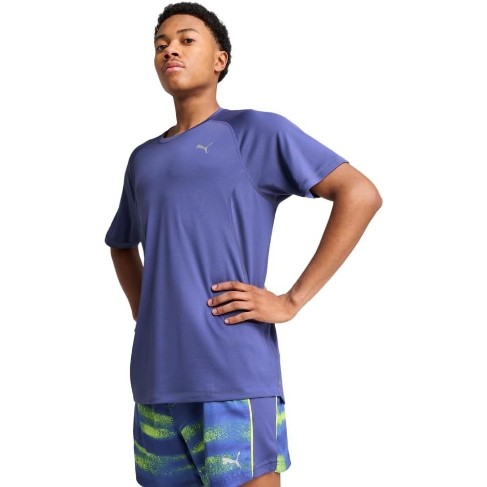 image:imagePuma Mens Run Favorite TShirtBlue Crystal Ss25