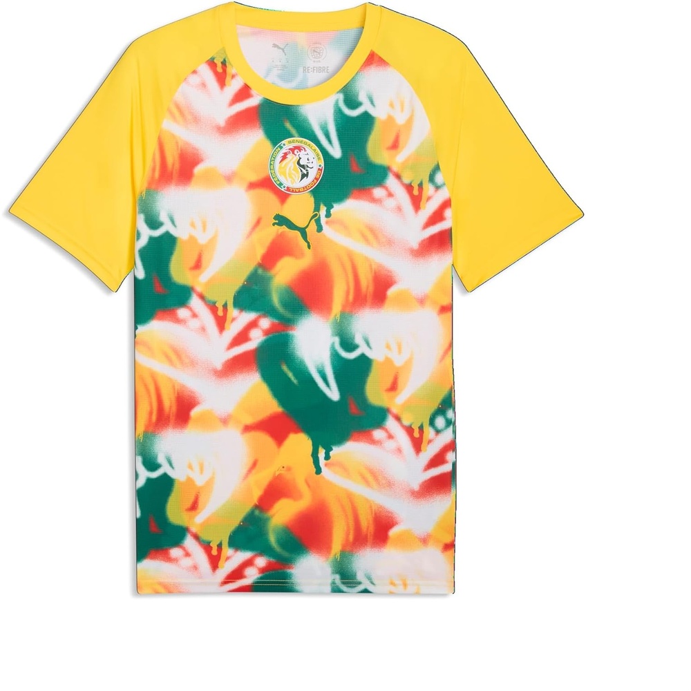 image:imagePuma Mens Sengeal FA Warm Up JerseyPel Yellowwild Green