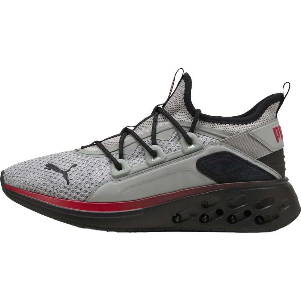 image:imagePuma Mens Softride Frequence ShoesGray Echofor All Time RedBlack
