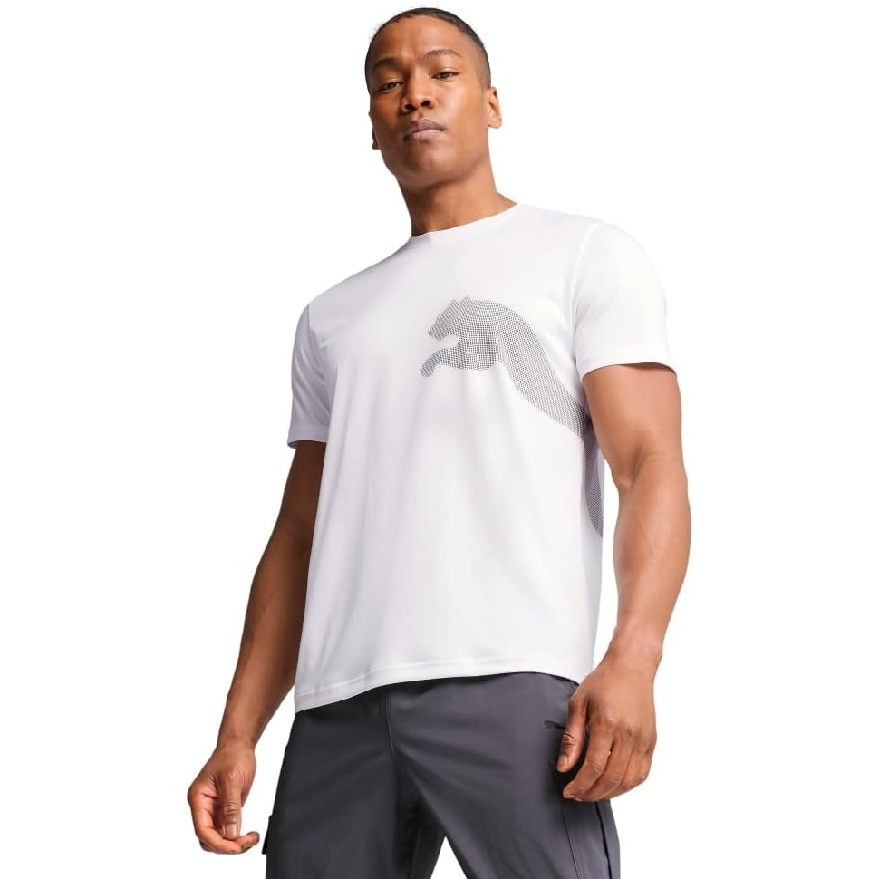 image:imagePuma Mens Train All Day Big Logo TShirtWhite