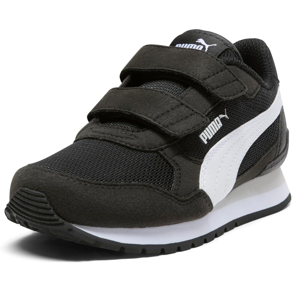 image:imagePuma UnisexChild St Runner Hook and LoopPuma Blackpuma Whitecool Light Gray