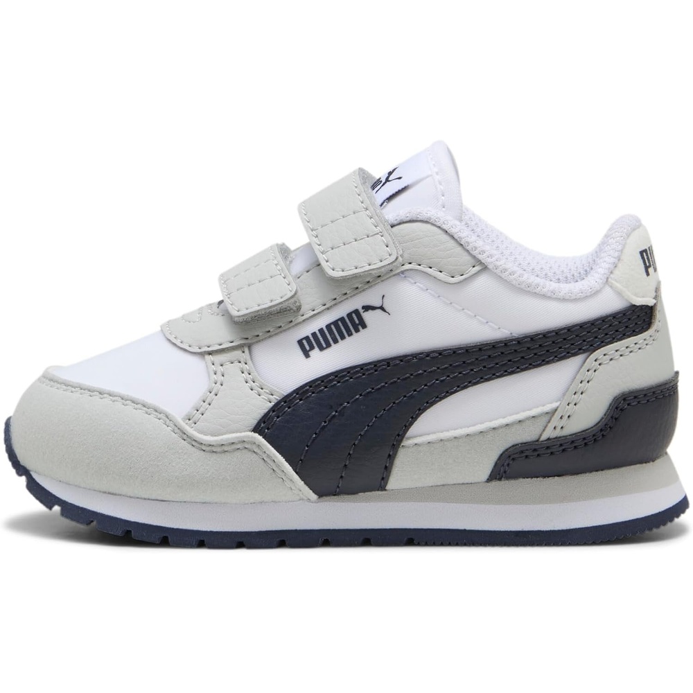 image:imagePuma UnisexChild St Runner Hook and LoopPuma Whitenew Navycool Light Gray