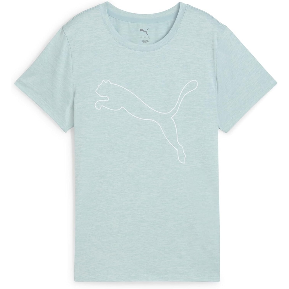 image:imagePuma Womens Train All Day Essential Small Logo TShirtModern Mint Heather Ss25