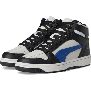 PUMA Boys’ Rebound Layup Mid Sneakers(Cool Light Gray-blazing Blue-puma Black)