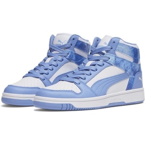 PUMA Boys’ Rebound Layup Mid Sneakers(Puma White-day Dream)