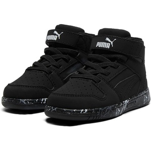 PUMA Boys’ Rebound Layup Slip On Sneakers(Black)