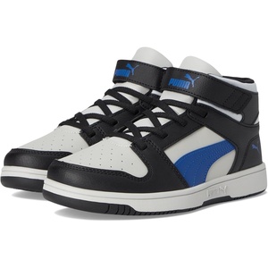 PUMA Boys’ Rebound Layup Slip On Sneakers(Cool Light Gray-blazing Blue-puma Black)