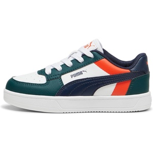 PUMA Kids Boys Caven 2.0 Lace Up Sneakers Shoes Casual – White(Dark Myrtle-club Navy-puma White)