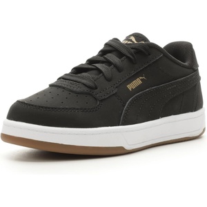 PUMA Kids Boys Caven 2.0 Lace Up Sneakers Shoes Casual – White(Puma Black-puma Black-gold)